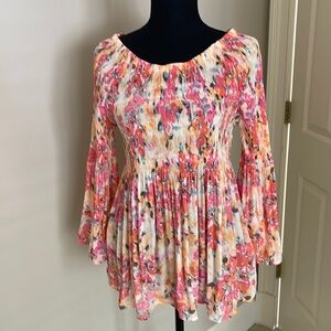 Spears multicolor print top